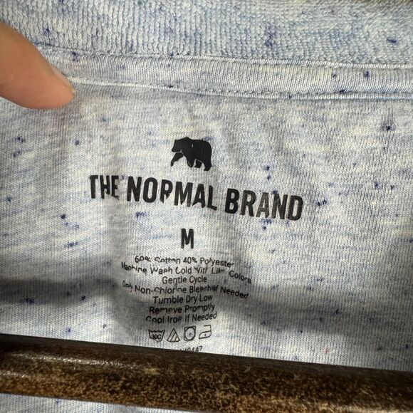 The Normal Brand Romper Womens Medium M Sky Blue Towel Terry Short Sleeve Belted - Picture 6 of 11